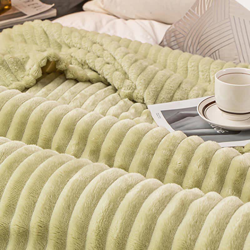 Striped Pattern Cozy Blanket for Sofa